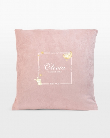 Putetrekk med navn, dåp - Bunny