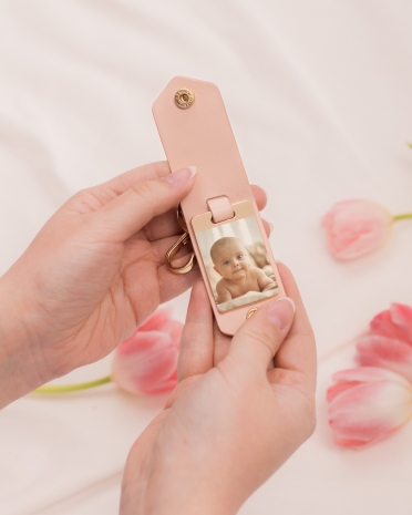 Nøkkelring med valgfritt bilde