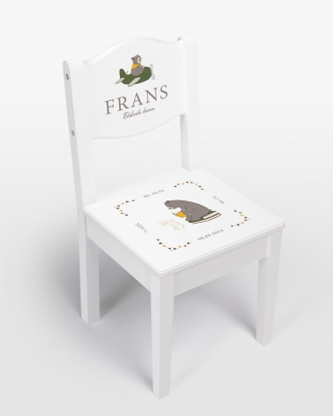 Dåpsstol med navn - Bear