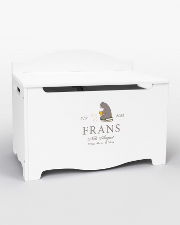 Dåpskiste med navn - Bear