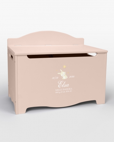 Dåpskiste med navn - Bunny