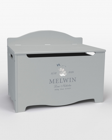 Oppbevaringskiste med barnets fødselsopplysninger