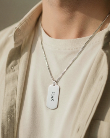 Halskjede med personlig gravering