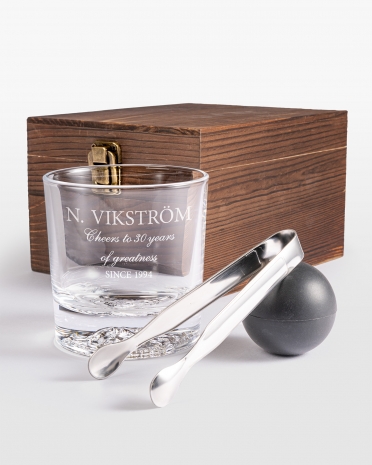 Whiskeyglass med navn