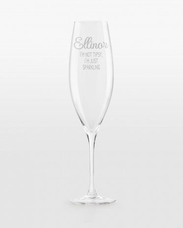 Champagneglass med personlig gravering