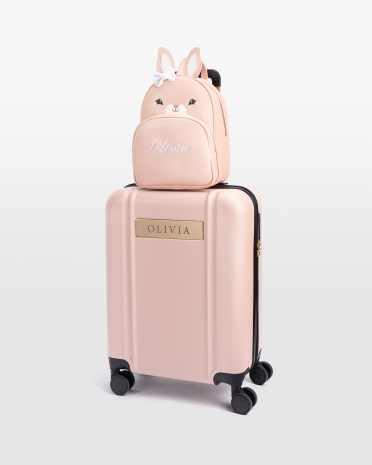 Kabinbag og kaninryggsekk med navn