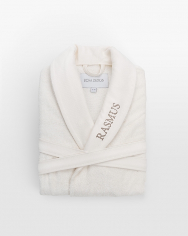 brodert badekåpe med navn