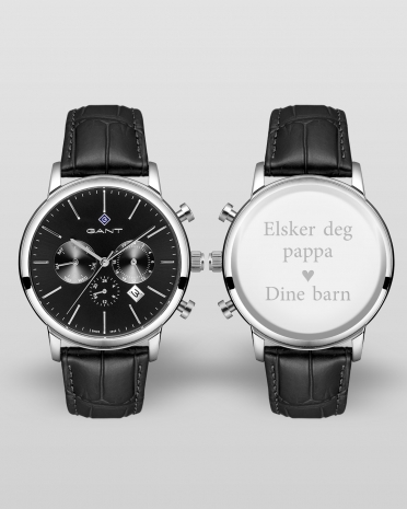 klokke med personlig gravering