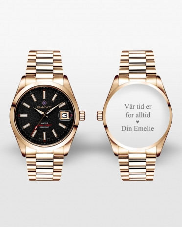 Gant klokke med gravering, Eastham G161005