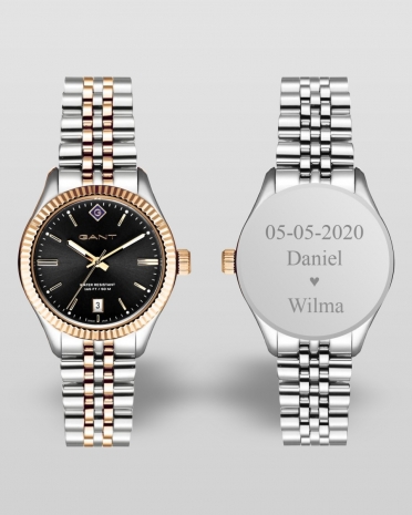 Gant klokke med gravering, Sussex Black G136010