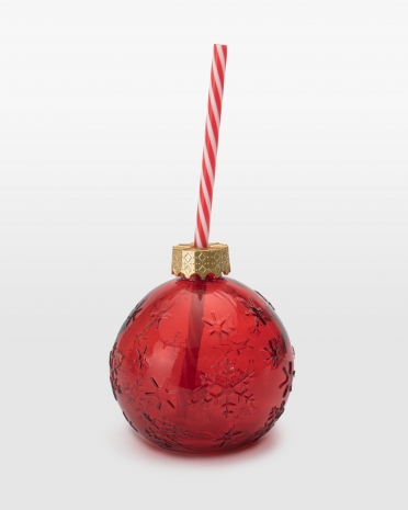 Drikkeglass formet som en julekule