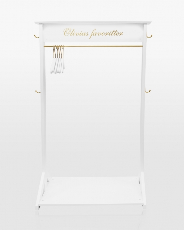 klesstativ med navn for barn, trykket med valgfri tekst