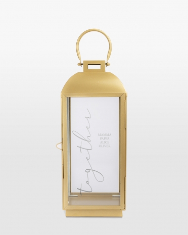 Lanterne med gravering