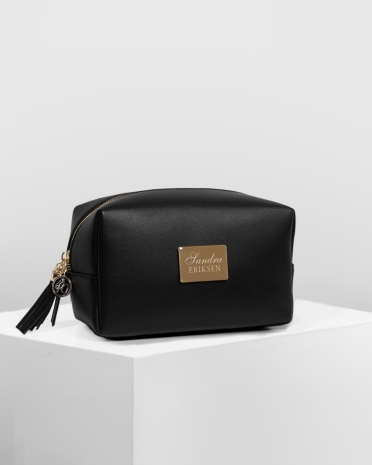 Makeup Bag Pristine Black - Script