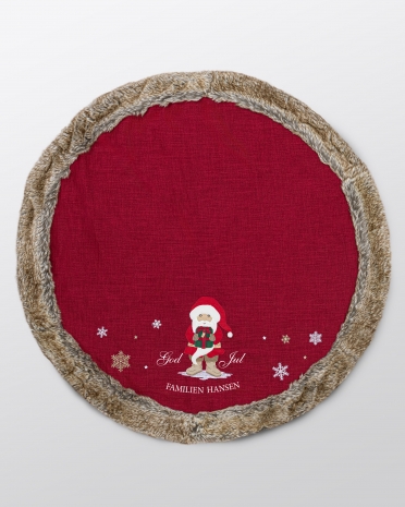 Juletræstæppe med navn