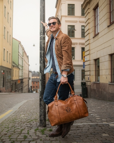 Weekendbag Cognac - Lounge