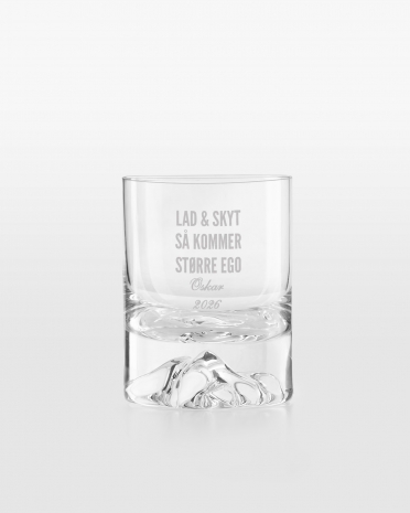 Gi bort et gravert whiskyglass med valgfritt navn og personlig hilsen