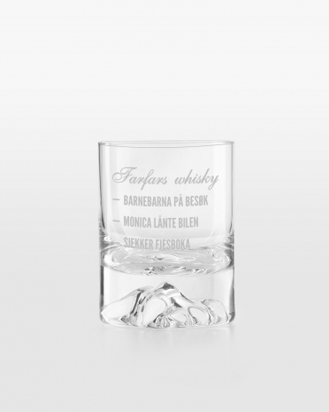 Gravert whiskyglass