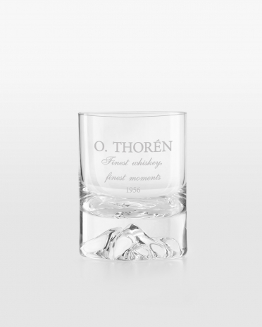 Whiskyglass som graveres med valgfritt navn og sitat