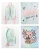 Skimrende skolesekk med axolotl-motiv og brodert navn