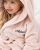 Barnemorgenkåpe med navn, rosa – Kanin