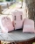 Dusjhåndkle med navn 70x140 cm - Crown Pink