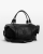 Svart weekendbag med svart broderi