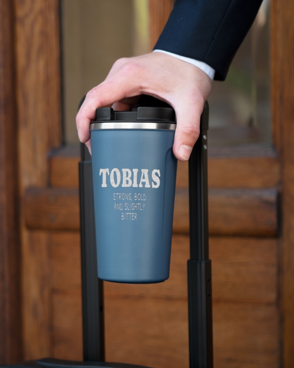 Termokopp med morsomme sitater og navn