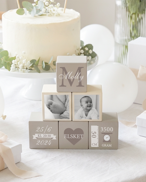 Treklosser med personlig tekst for navngivning