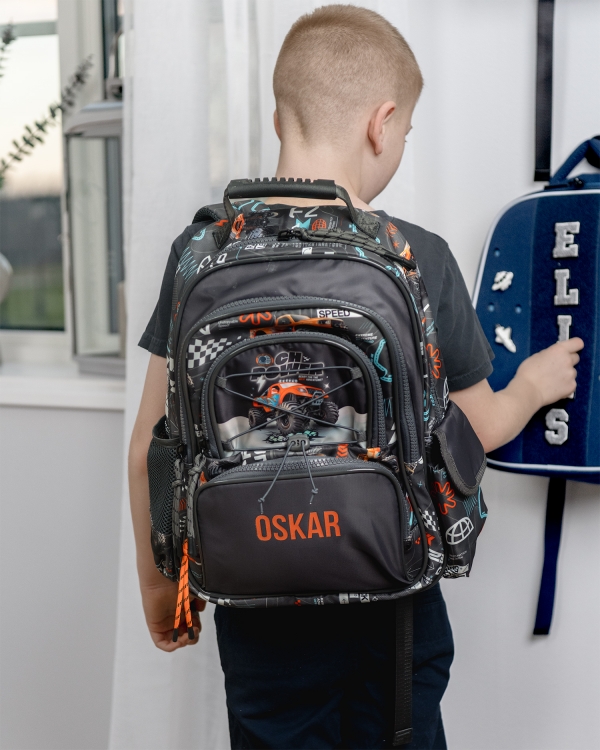 Kule ryggsekker til skolen, med bilmotiv