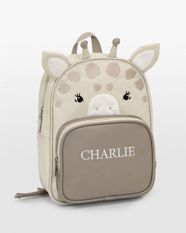 Sjiraffryggsekk med navn