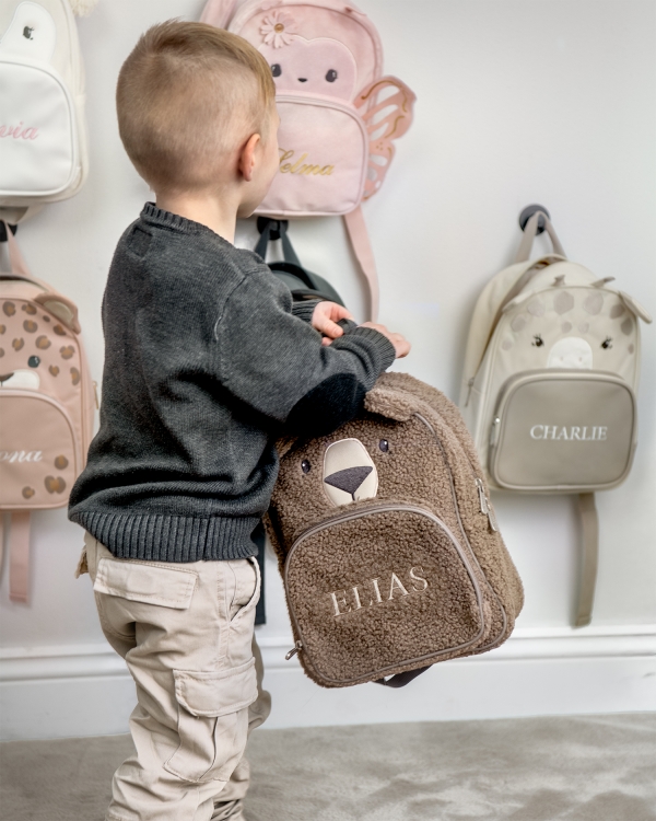 Barneryggsekk med navn