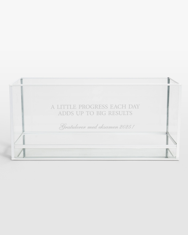 Personlig gravert lyslykt med valgfri tekst