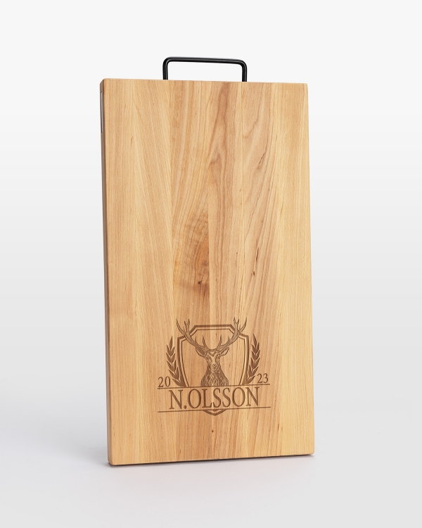 Personlig graverte skjærefjøler med jakttema