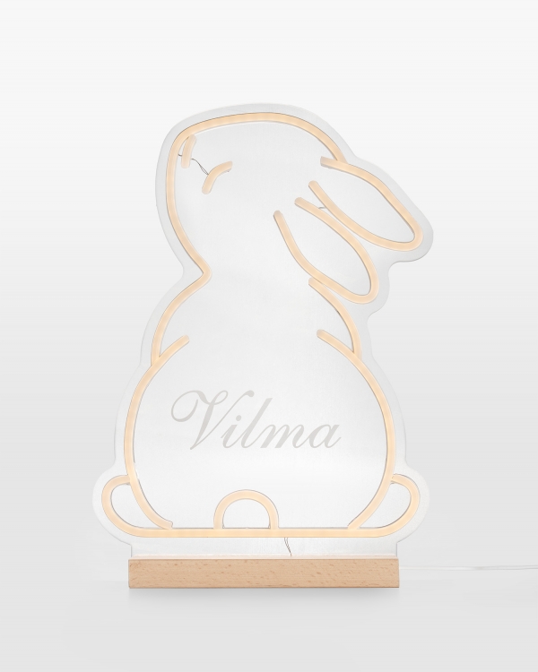 Neonlampe med personlig gravering