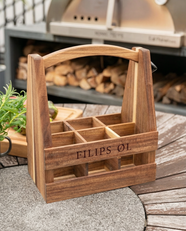 Ølkurv med personlig gravering