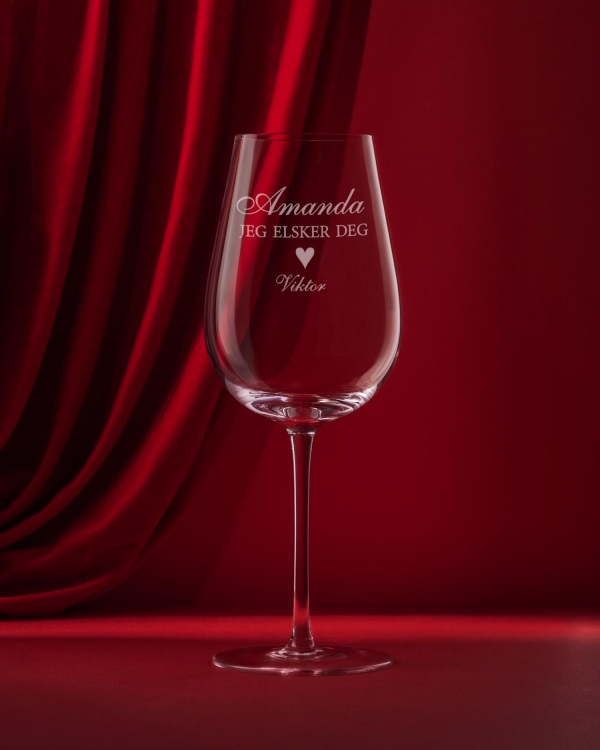 Personlige vinglass til henne