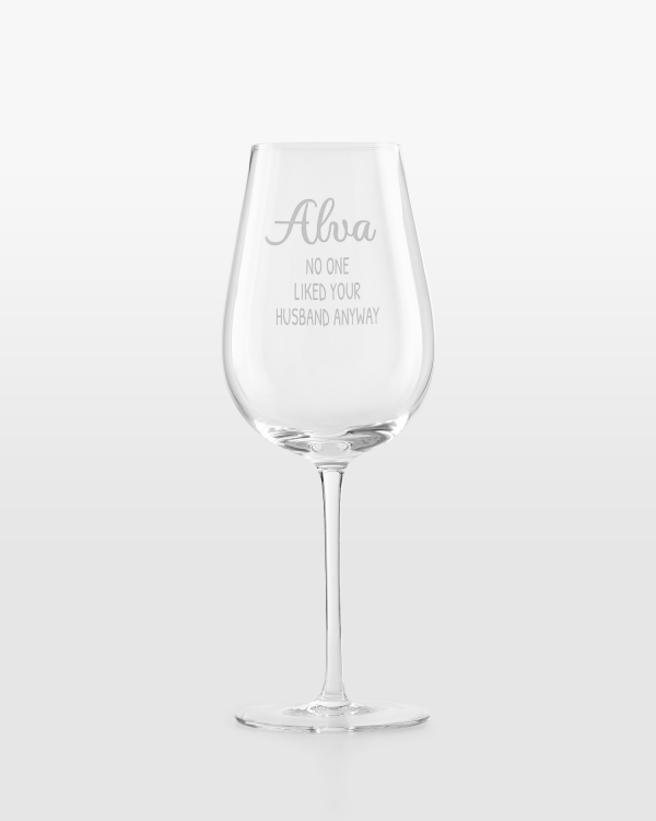 Glass med personlig gravering