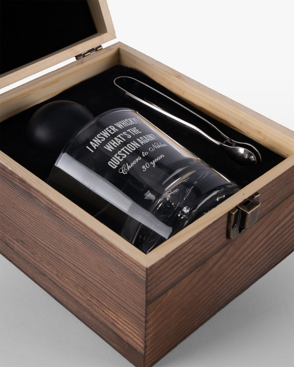 Whiskysett med gravering - Quote