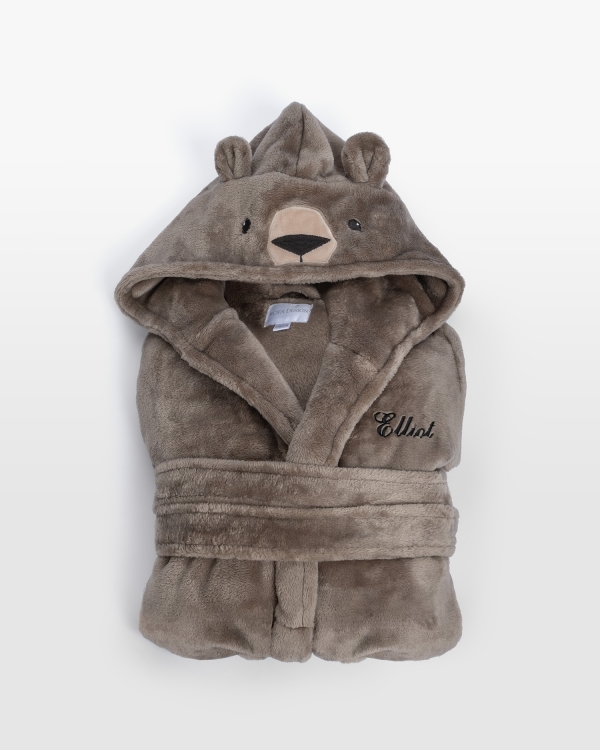 Barnemorgenkåpe med brodert navn