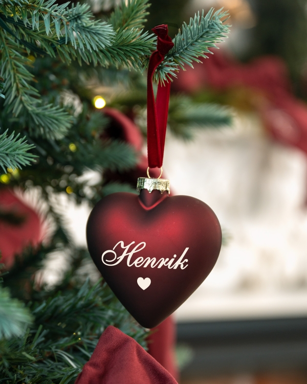 Personlig juletrekule med navn
