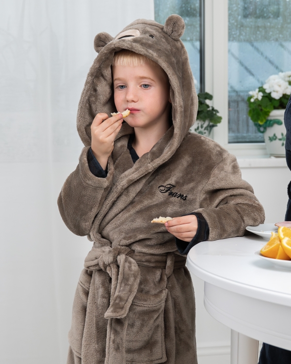 bjørnemorgenkåpe for barn