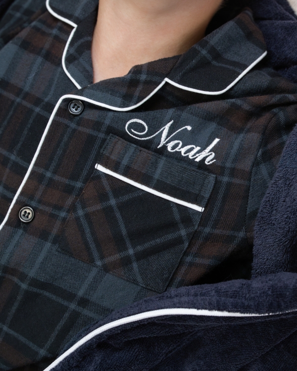 Myk pyjamas med broderi