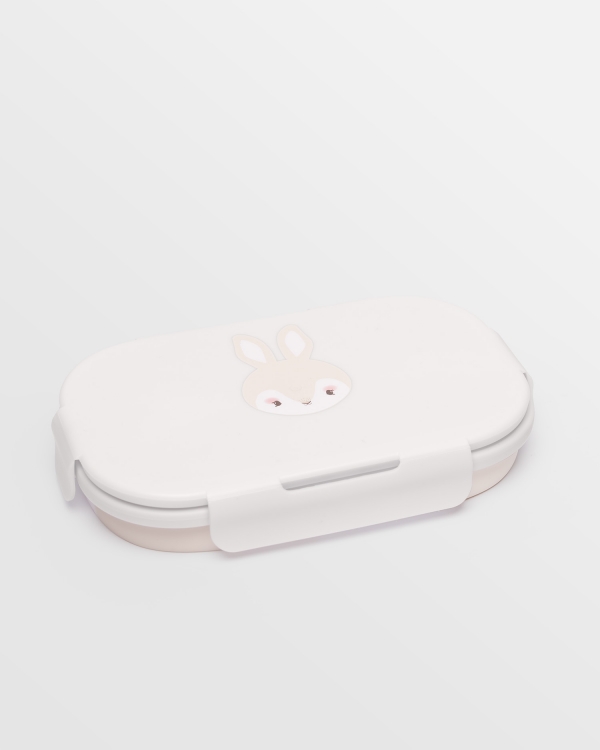 Sammenleggbar matboks for barn i silikon.