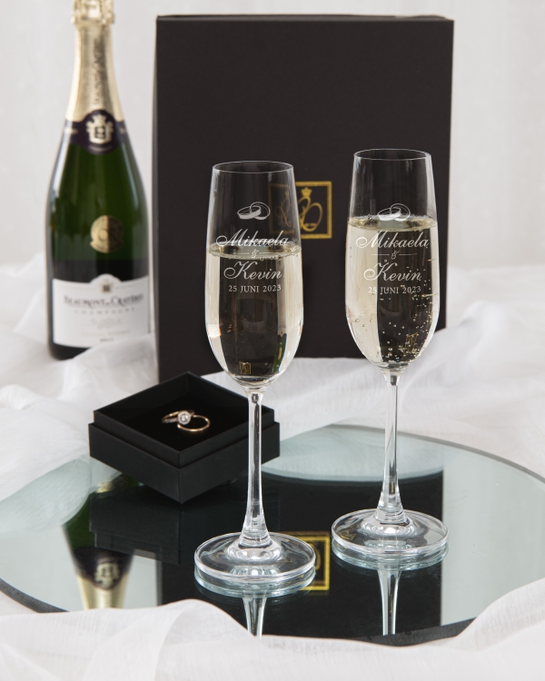 Champagneglass 2-pakning - Wedding