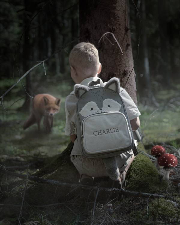 Barnas ryggsekk med navn Nordic - Fox