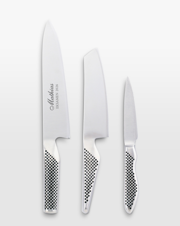 Knivsett fra global med personlig gravering – perfekt konfirmasjonsgave