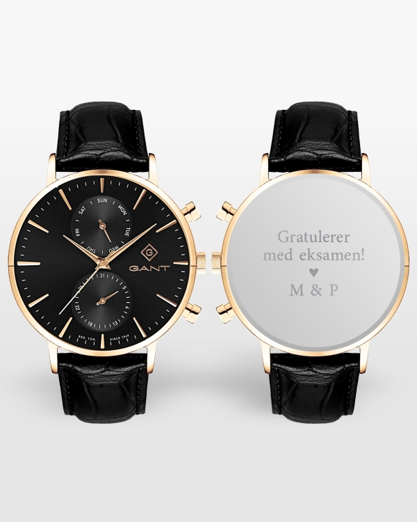 Personlig gravert klokke til konfirmasjonsgave