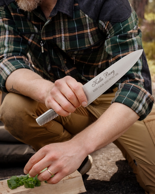 Personlig kokkekniv til jegeren
