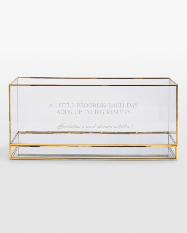 Lyslykt med navn - personlig gave til student